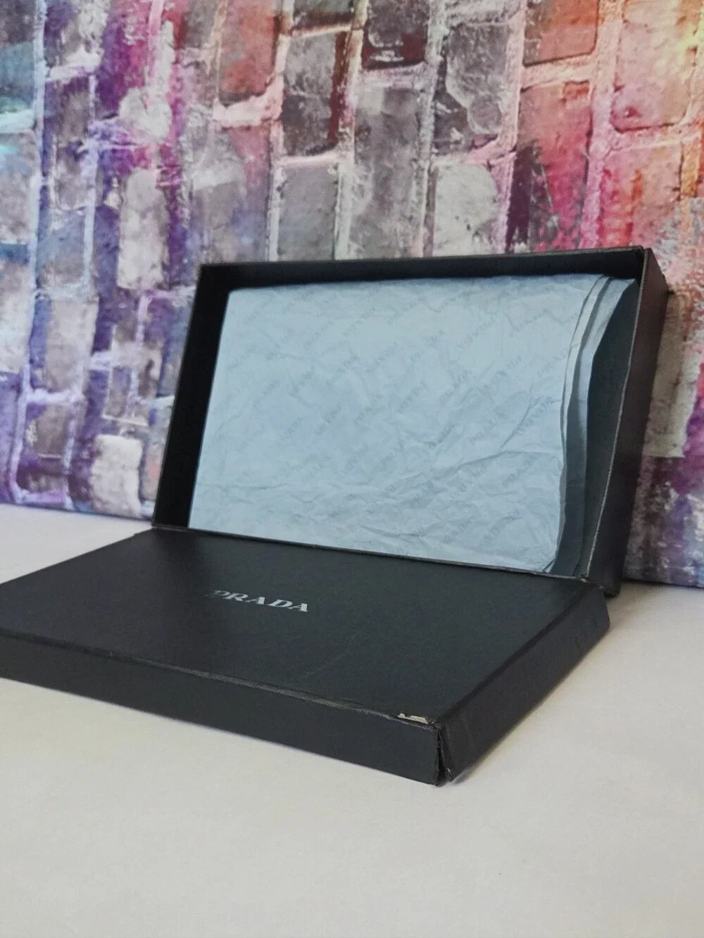 Prada Black Logo Box with Prada Tissue